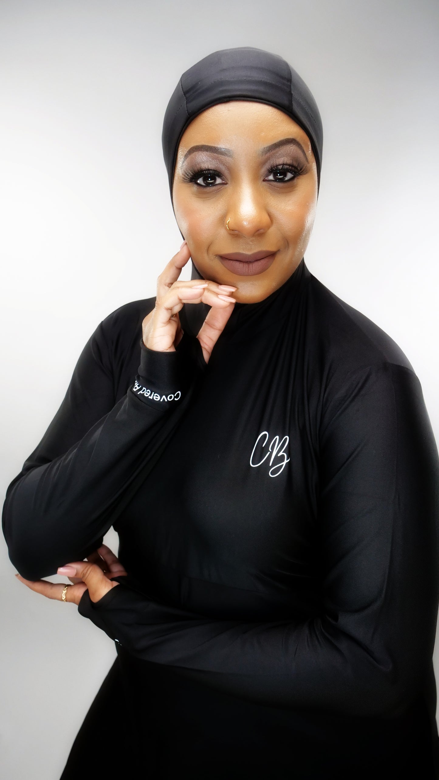 MuHa Black 3pc Burkini / Swim Socks Included